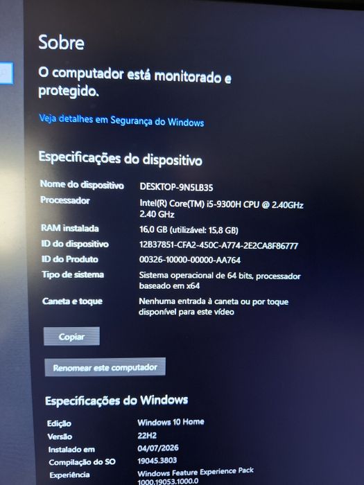 Notebook acer nitro 5