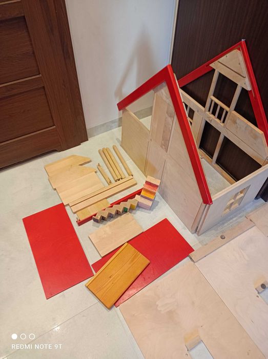 domek dla lalek, drewniany, BAJO