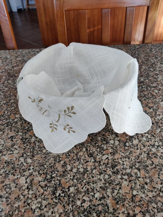 Pano natalício em linho