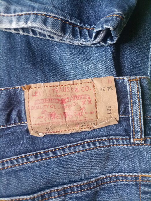 Levi Strauss 501 spodnie jeansowe 34/34 100% bawełna