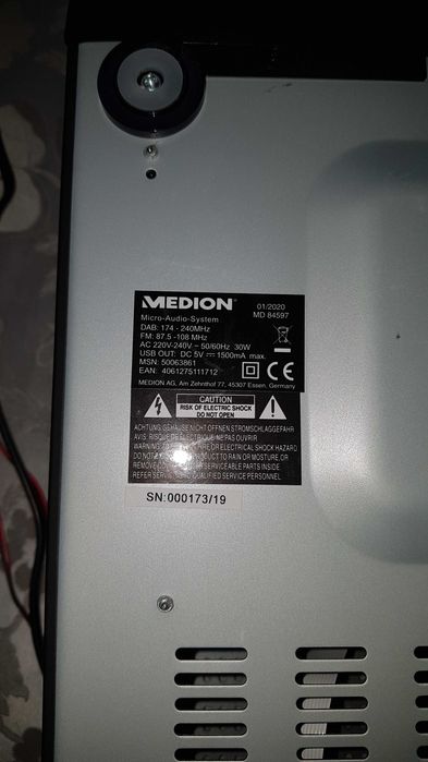 Radio "Medion" z głośnikami