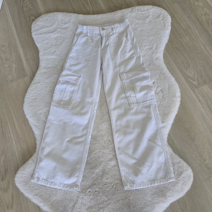 Calças brancas menina H&M Tamanho 9-10 anos