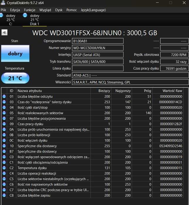 Dysk twardy WD Red Pro WD3001FFSX 3TB