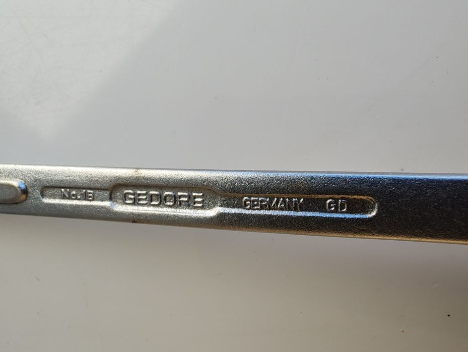 Klucz płasko-oczkowy odgięty 1/2" AF calowy GEDORE No.1B