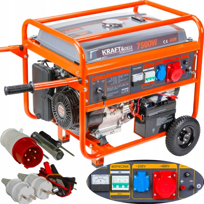 AGREGAT prądotwórczy 7500W 230V/400V 15KM ROZRUCH ELEKTRYCZNY