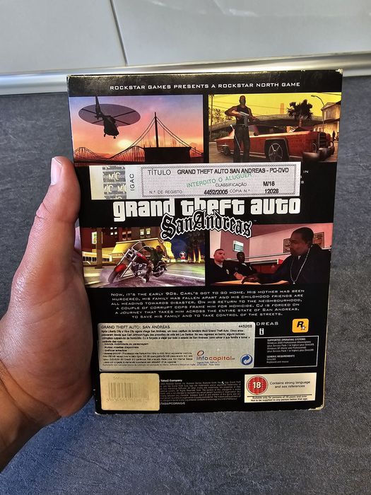 Call of duty, GTA san andreas, fight night champion PC PS3