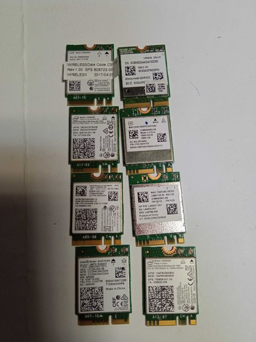 Wi-Fi bluetooth адаптер M.2 для ноутбуків (Intel, Qualcomm, Dual Band)