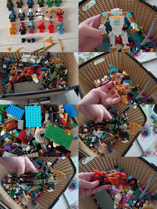 Лего аналог на вагу, багато фігурок