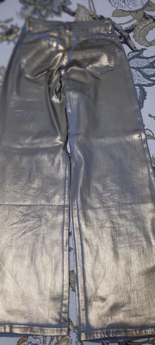 Calças de ganga com  dourado, S