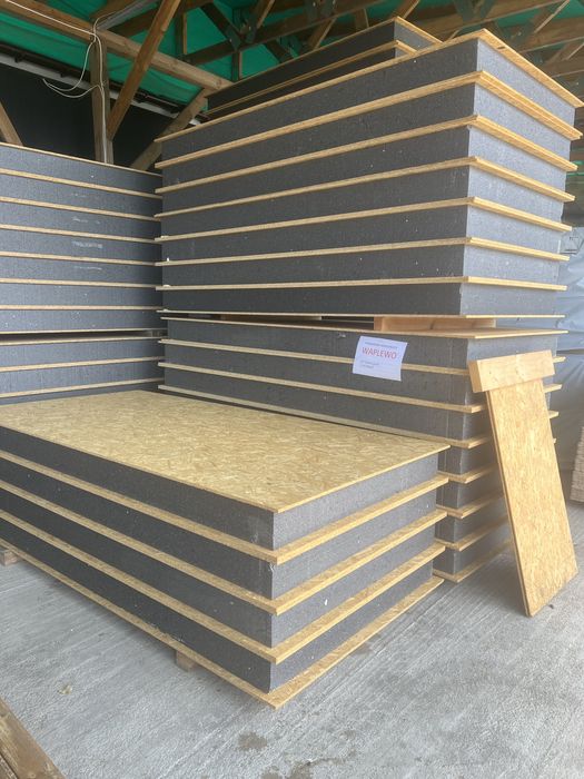 Panele SIP 124mm 10cm izolacji domy energooszczęne płyty warstwowe