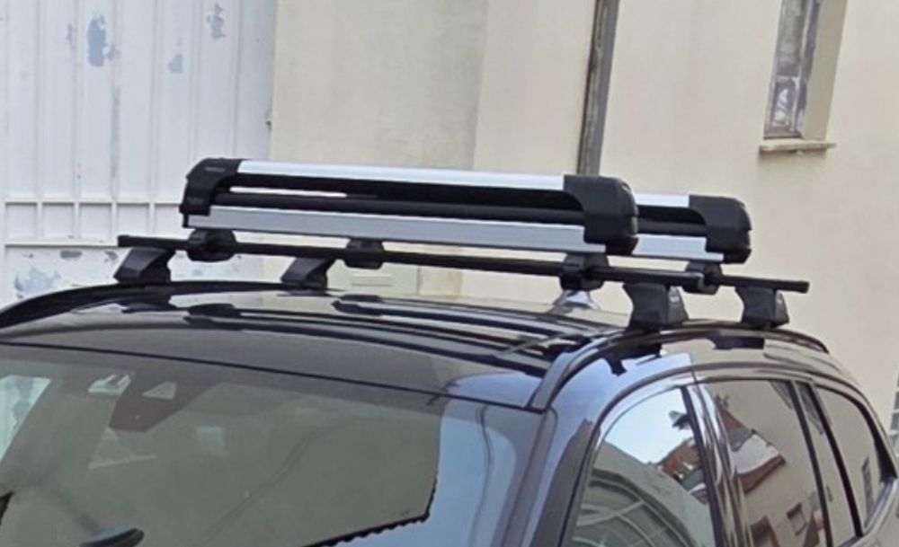 Barras Tejadilho + Suporte 6 Ski ou 3 Snowboard / BMW Serie 3 Touring