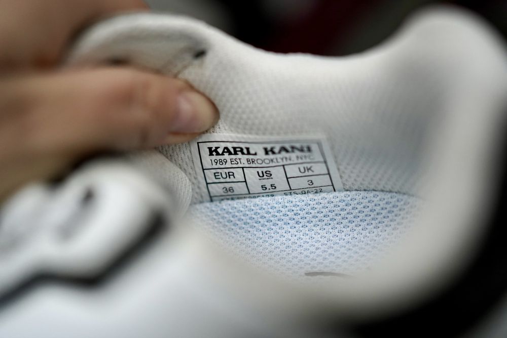 Снікерси Karl Kani білі шкіряні