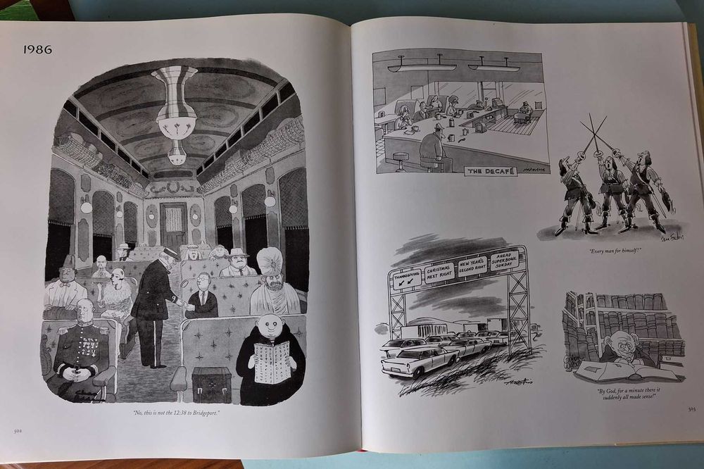 The Complete Cartoons of The New Yorker - livro de luxo com 670 páginas.