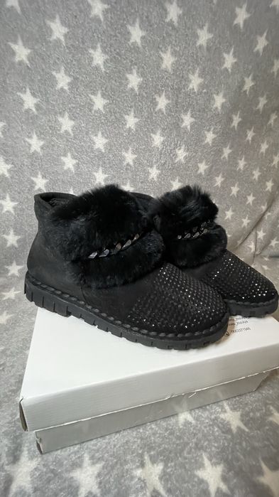 Ботильйони жіночі зимові еко замша