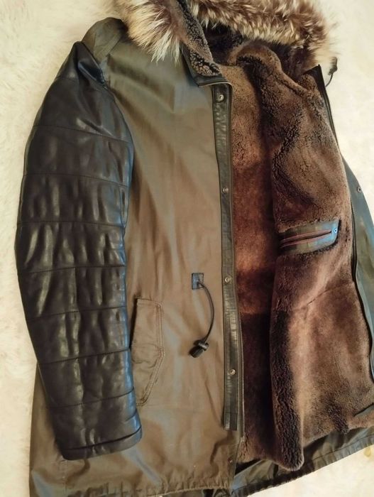 Куртка-парка зимова б/у чол. на натур. хутрі «BIZZON»Турція 48р ТОРГ