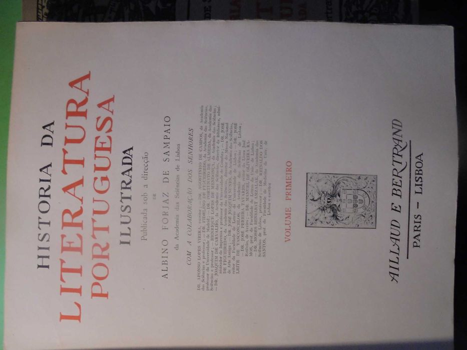 Sampaio (Albino Forjaz de);História  da Literatura Portuguesa