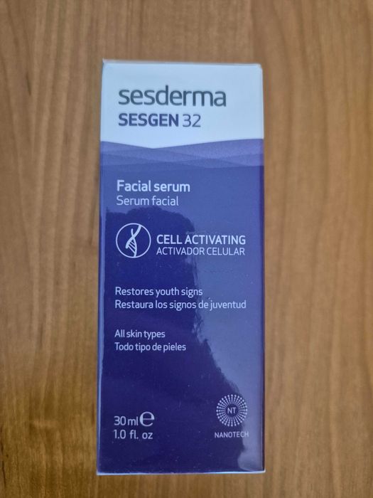 Sesderma Sesgen 32 Facial Serum to zaawansowane serum aktywujące komórki, przeznaczone do walki z oznakami starzenia dla każdego rodzaju skóry.