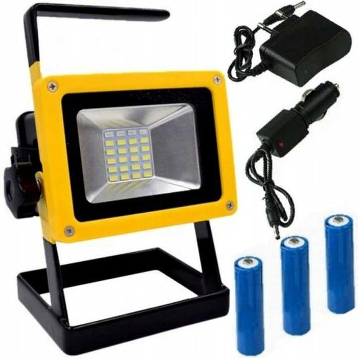 Przenośny Halogen LED Akumulatorowy 100W LAMPA LED IDEALNY DO DOMU