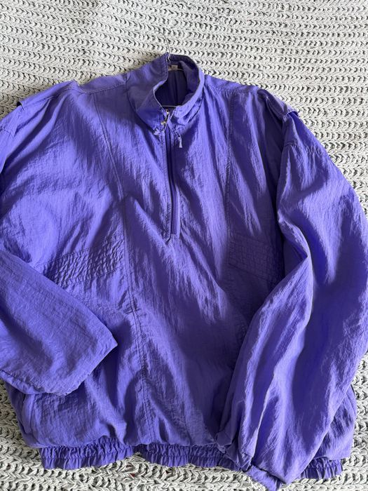 Fioletowa bluza sportowa prl styl  vintge uniwrrsalma w bdb stanie