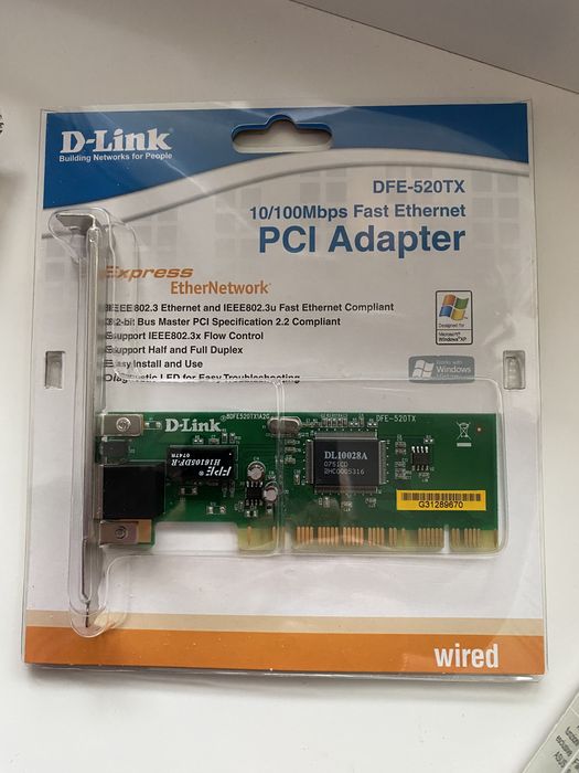 Інтернет адаптер PCI adapter DFE 520 TX  для пк
