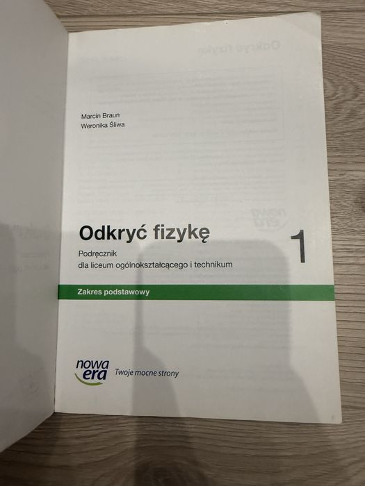 Odkryć fizykę 1 Podręcznik zakres podstawowy