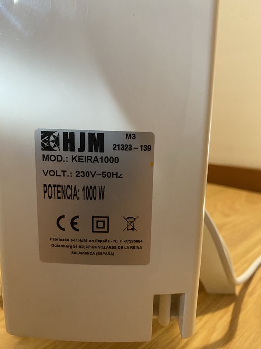 Emissor radiador cerâmico HJM 1000w