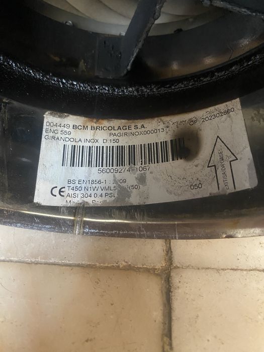 Girandola Inox 180mm