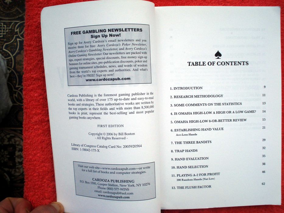 Учебник  игры в покер на англ. языке.