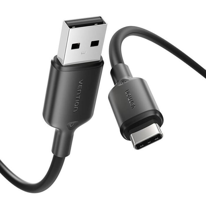 Kabel USB 2.0 A do USB-C 3A Vention CTQBH 2M (czarny)