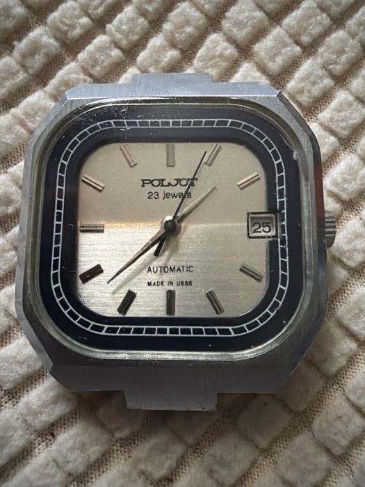 Zegarek Poljot Automatic 23 jewels USSR – Górniczy (PWE 25 lat) – Uszkodzony / Na części