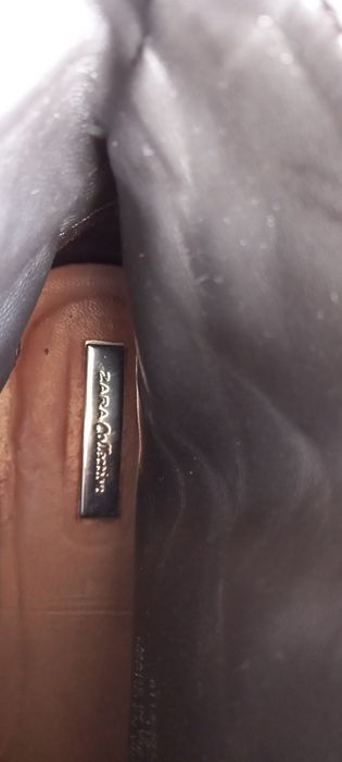 Botas pele castanha ZARA Collection