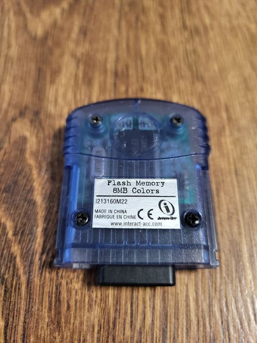 Karta Pamięci Xbox Classic Flash Memory Blue 8MB Oryginalna Niebieska