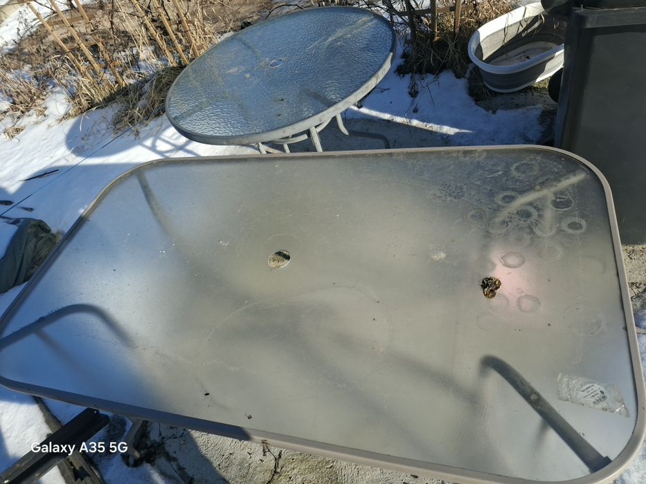 Stół ogrodowy maly i duzy