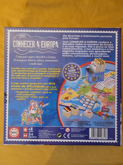 Jogo Conhecer a Europa