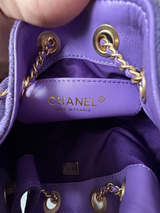 Сумка Chanel 25 Mini Handbag Suede Purple