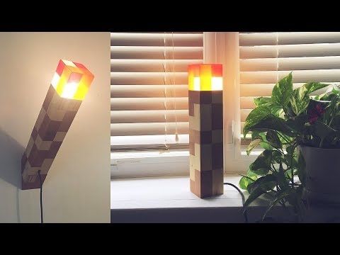 Lampa Minecraft Torch LED – dekoracyjna pochodnia na ścianę/stół