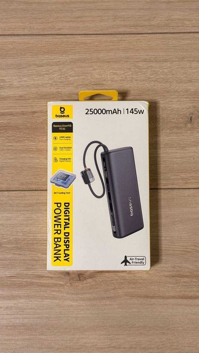 Павербанк Power Bank Baseus Enerfill FC41 145W 25000mAh Black (E0028H)