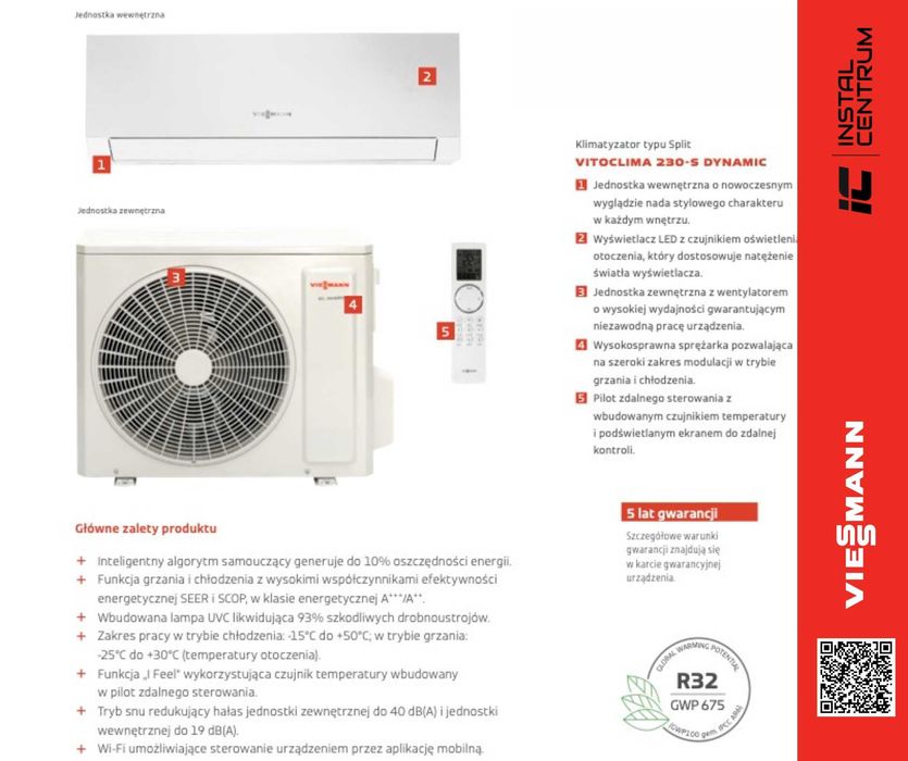 klimatyzacja Viessmann MULTISPLIT na 3 pokoje, MONTAŻ cała POLSKA