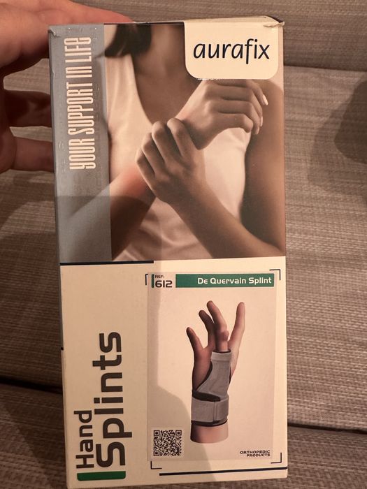 Шина Де Кервена на кисті рук