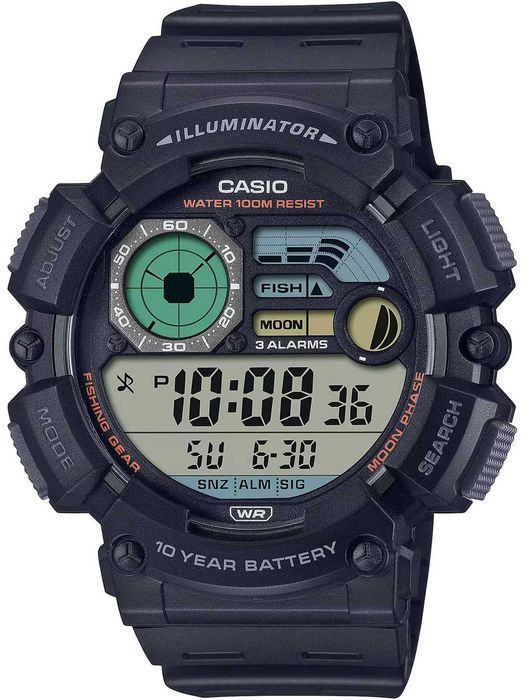 Zegarek męski Casio Digital Moonphase WS-1500H-1A