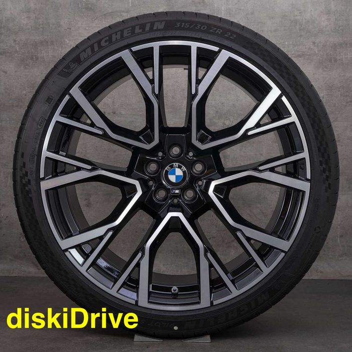 диски 809M стиль R20 21 22 на BMW X5 g05 X6 g06 X7 g07 X5M X6M X7M X3 g01 g45 X4 g02 разноширокие