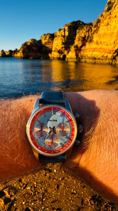 Zegarek mechaniczny chonograf „GULF”