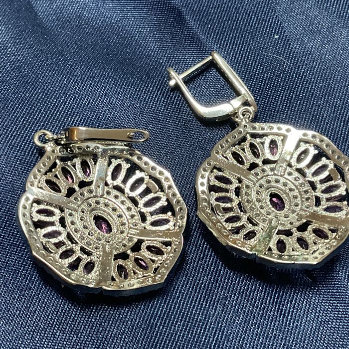 Brincos prata 925 medidas de 5 cm