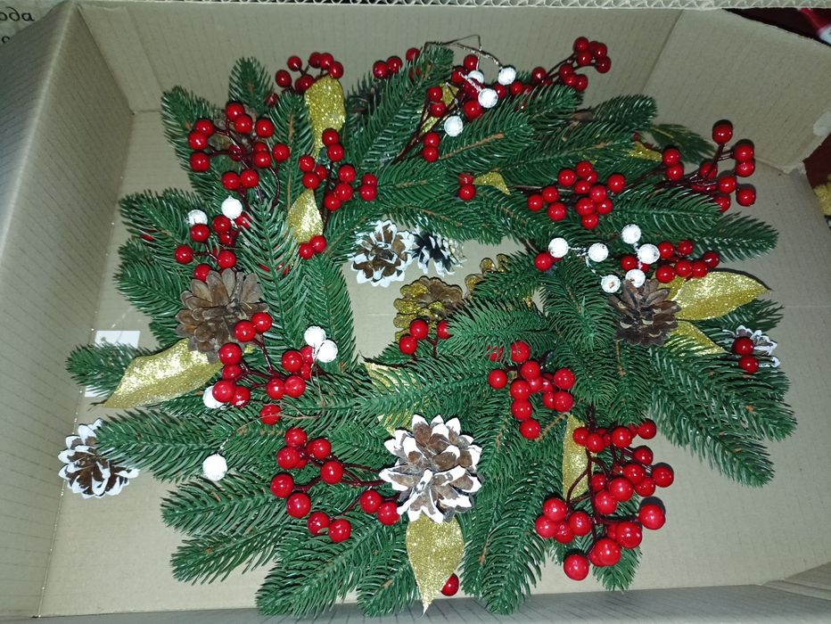 Вінок новорічний 45см