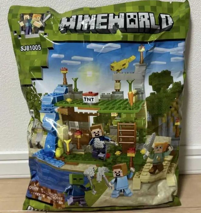 Конструткор Майнкрафт minecraft сумісний Лего Lego шахта село база