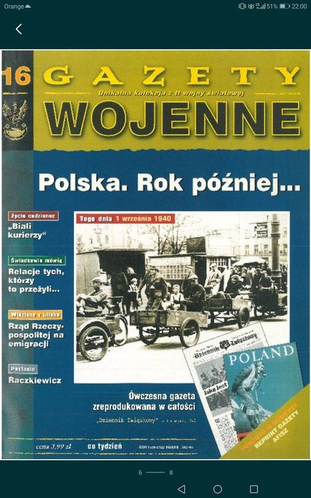 Zestaw czasopism Gazety wojenne