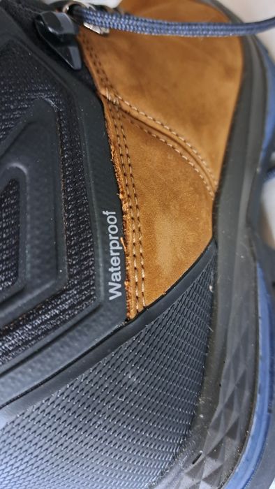 Botas de Trekking FORCLAZ 100, couro impermeáveis