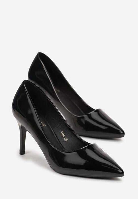 Czarne szpilki z ekoskóry C'M PARIS