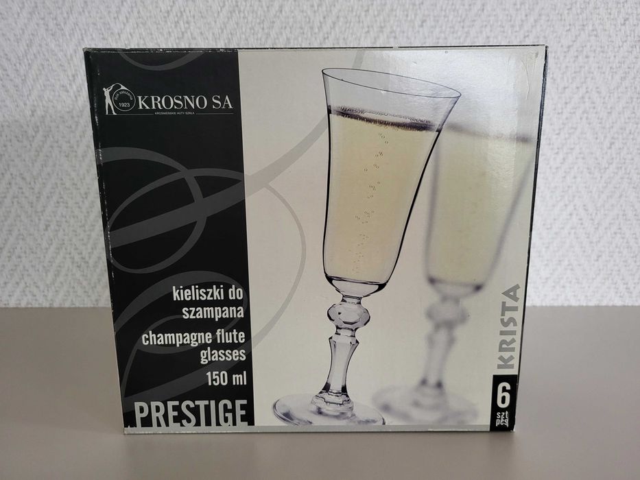 Nowe Krosno Prestige Krista kieliszki do szampana 150 ml 6 szt.