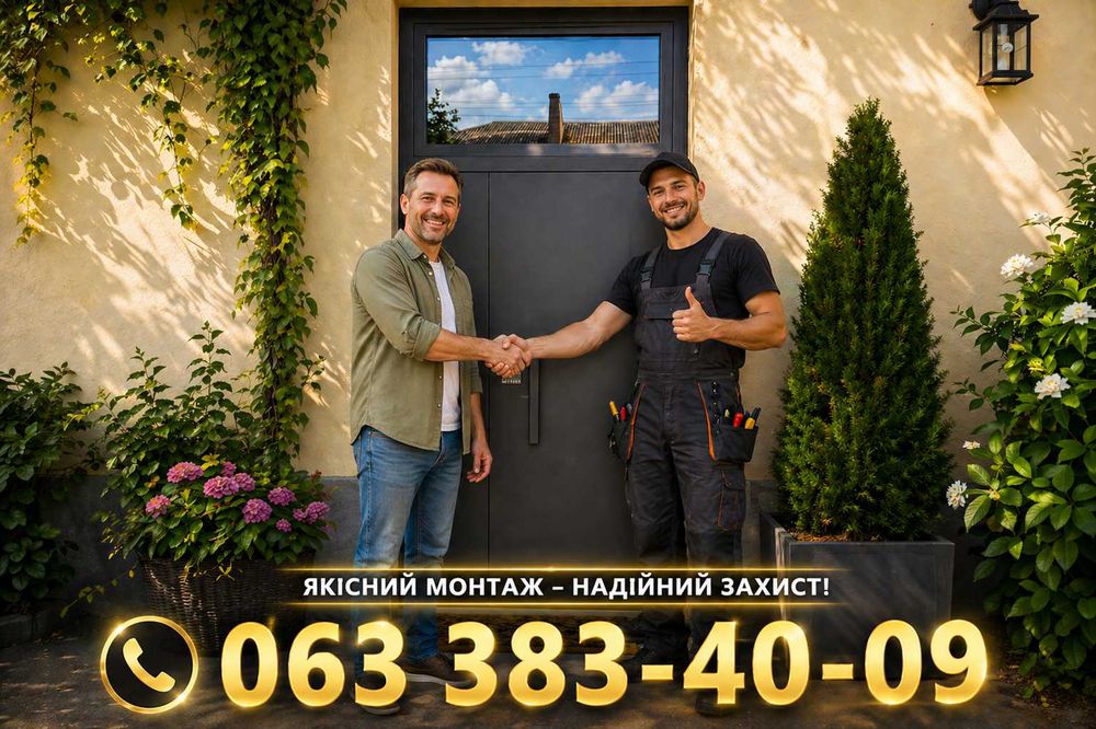 Металеві технічні двері. Двери входные с установкой